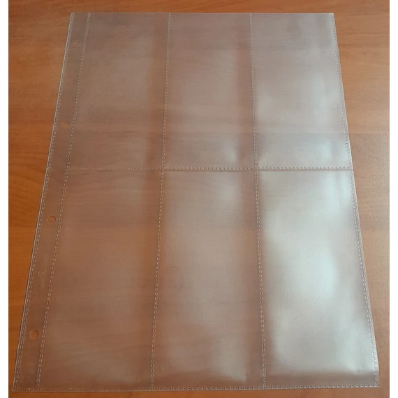 Lefűzhető bankjegyberakó:3x2 férőhelyes, 71x150 mm - GOTTONUMIZMATIKA