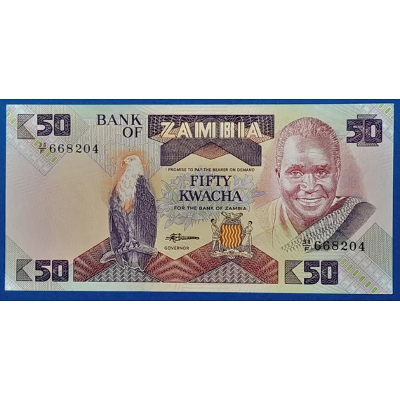 1986-1988. 50 Kwacha UNC