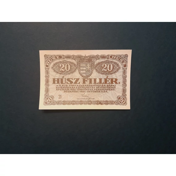 1920.    20 Fillér UNC