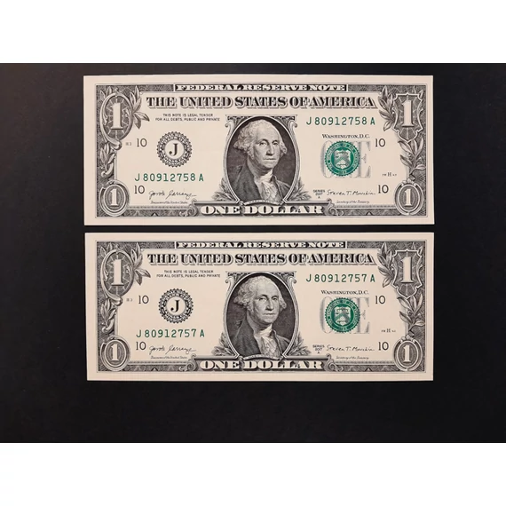 2017. 1 Dollár AUNC Sorszámkövető Kansas City kiadás - Carranza & Mnuchin aláírásával
