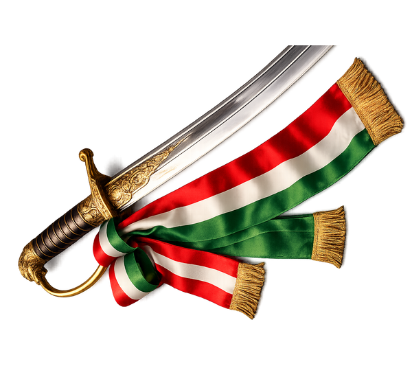 szárszablya nemzeti szalaggal